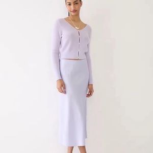 J. Crew Gwyneth slip skirt in Lavender